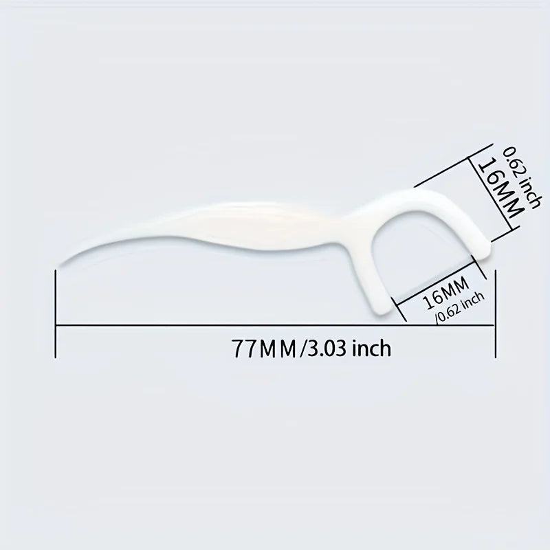 50pcs Dental Floss, Deep Cleaning Dental Floss For Proper Oral Care, Portable Disposable Dental Floss Picks For Travel Daily Life