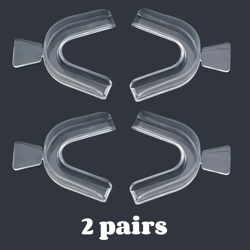 1-4pair Unisex Teeth Aligner Silicone Invisible Dental Orthopedic Tray for Whitening Straightening Nighttime Use Teeth Care Tool