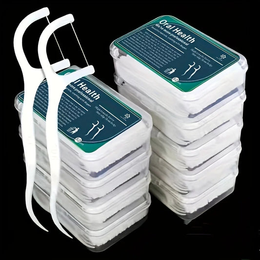 50pcs Dental Floss, Deep Cleaning Dental Floss For Proper Oral Care, Portable Disposable Dental Floss Picks For Travel Daily Life